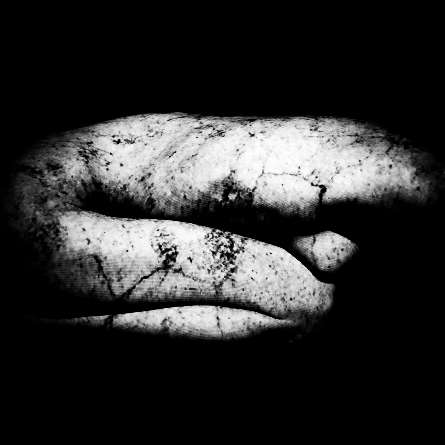 fine art texture photograph with deep cracks and sculptural surface under hard light